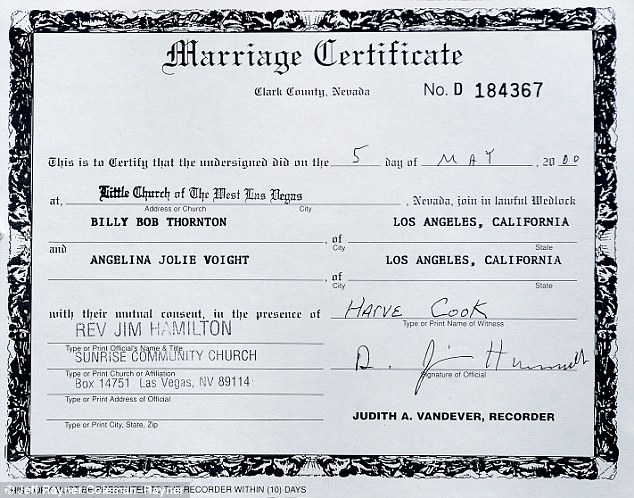 Marriage certificate образец